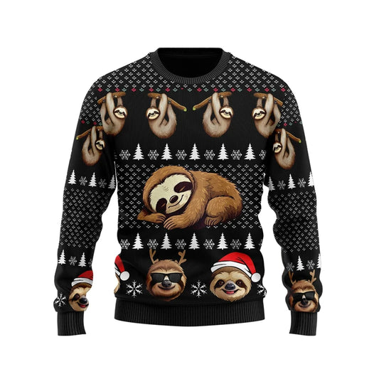 Sloth Theme Christmas Jumper