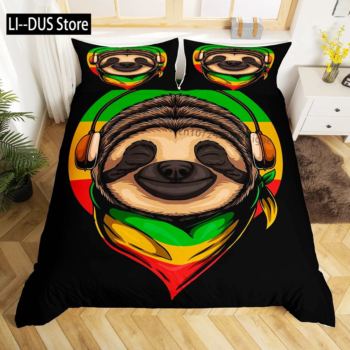 Sloth Duvet Cover Bedding Set