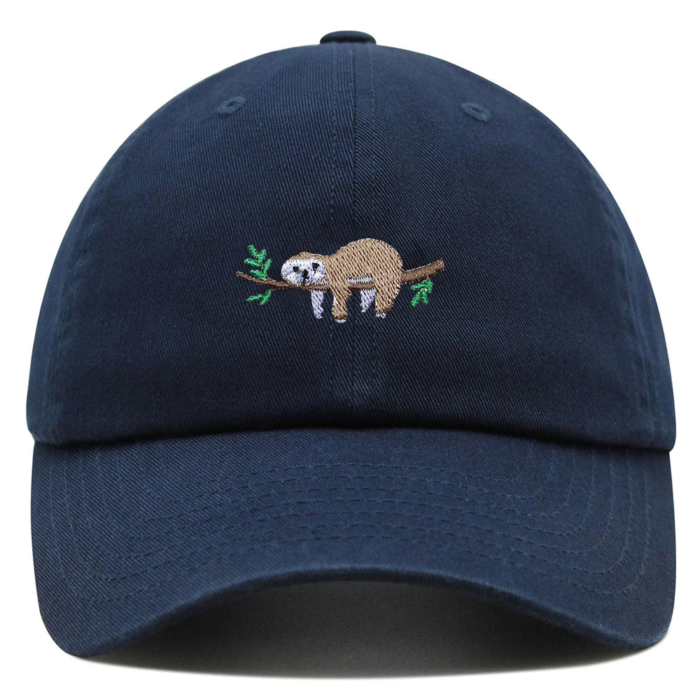 Sloth On A Branch Baseball Cap