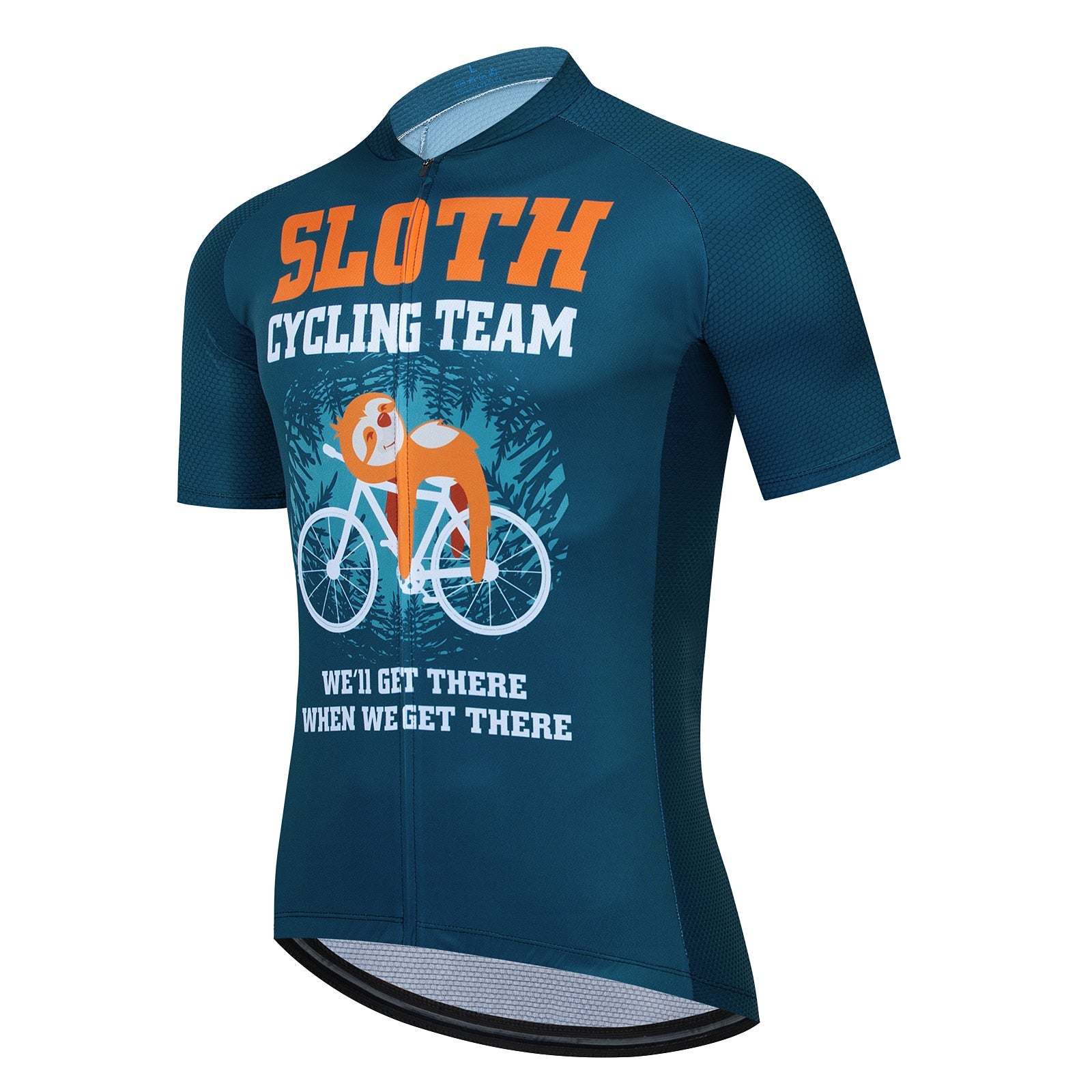 Navy Blue Cycling Jersey Sloth Gift Shop