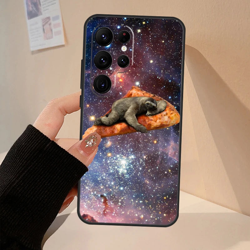 Sloth & Pizza Galaxy Samsung Phone Case