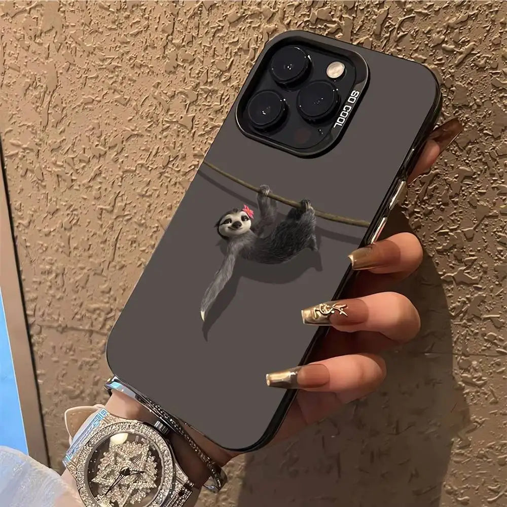 Hanging Out Sloth Style iPhone Case