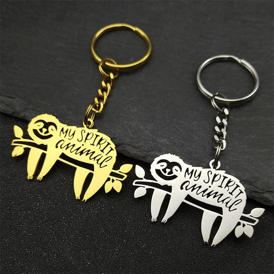 My Spirit Animal Sloth Keychain