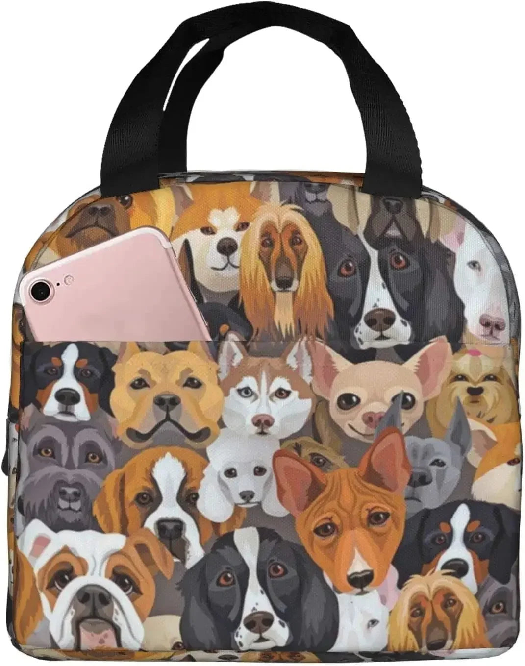 Cute Sloth Lunch Box for Kids Girls, Cartoon Animal Flower Trees Insulated Lunchbox Bento Tote Bag for Teens Back