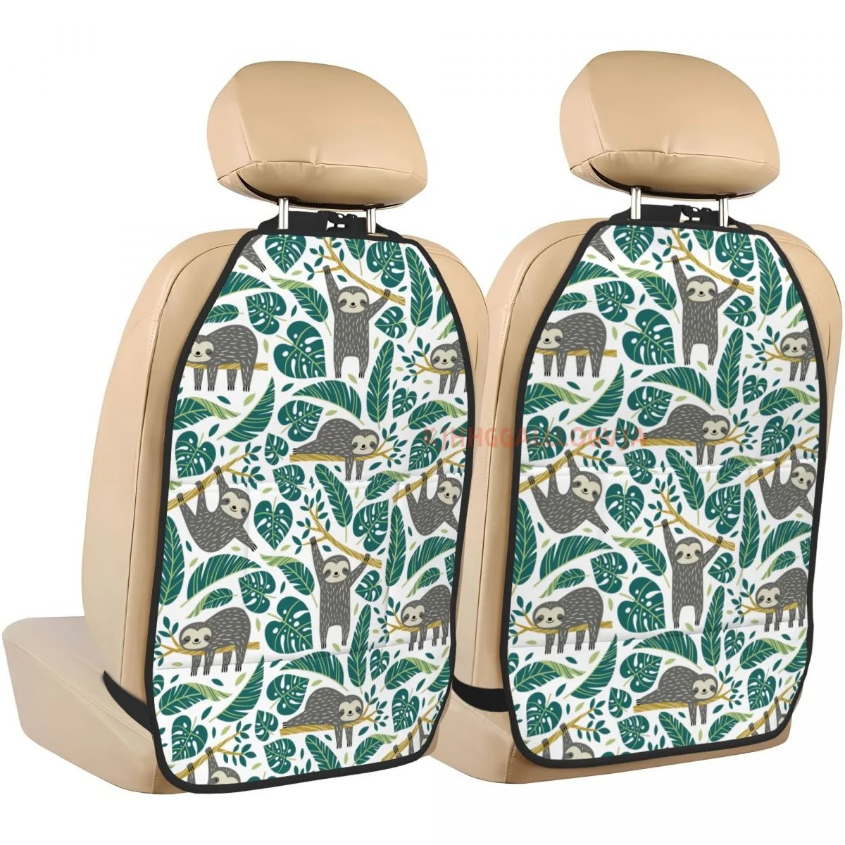 2 Pieces Car Seat Organizers with Anti-kick Storage Mat
