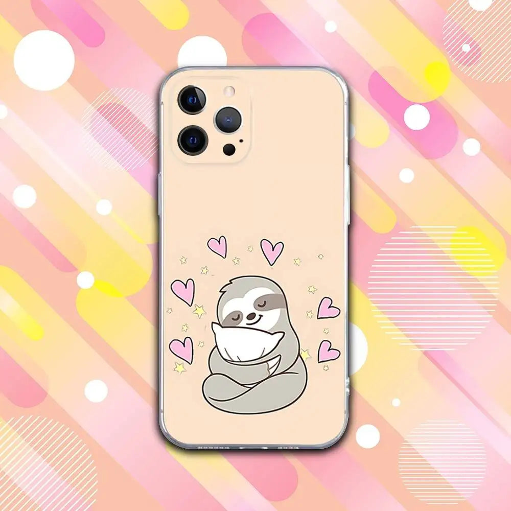 Holding On To Love Sloth iPhone Case