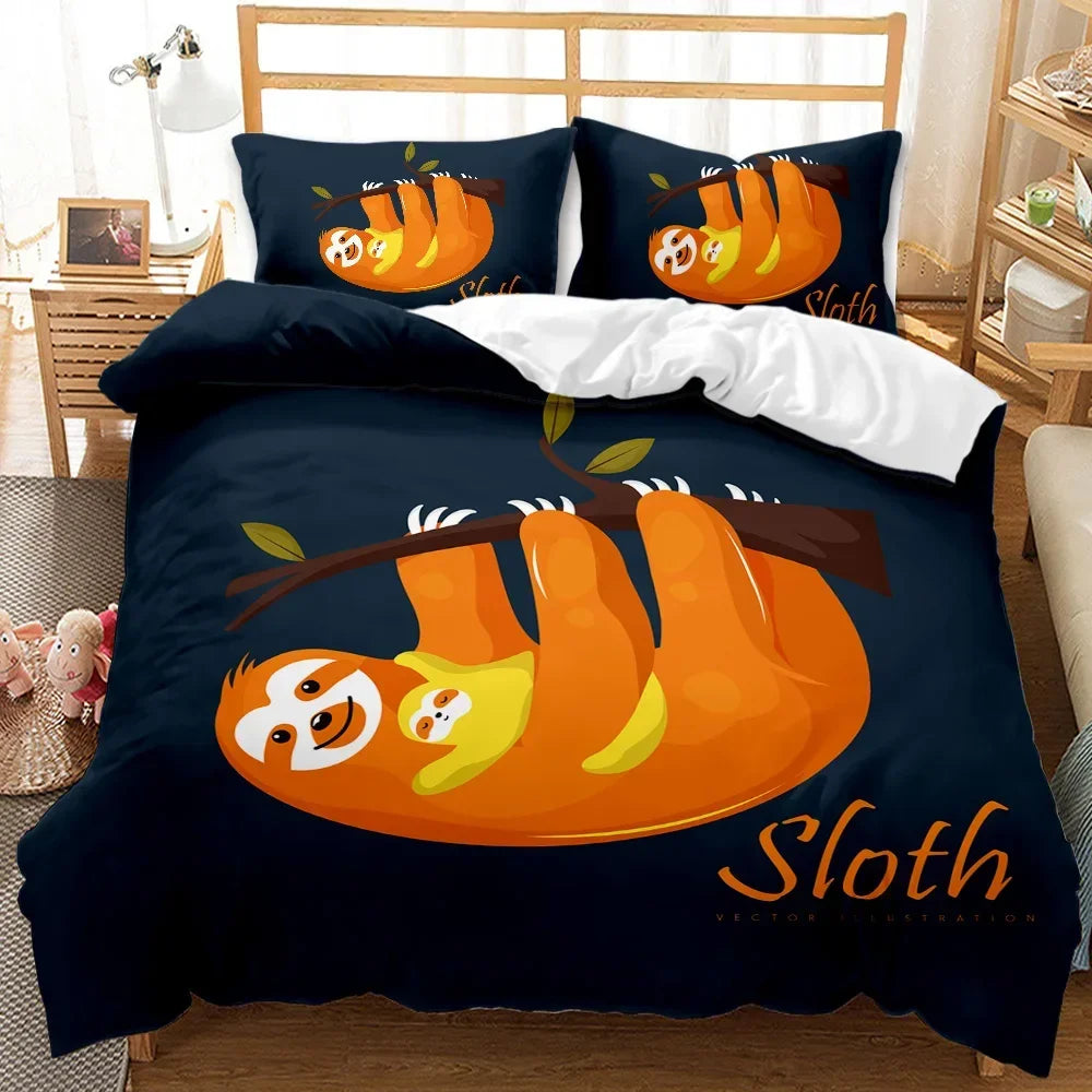Sloth & Baby Duvet Cover Set product photo