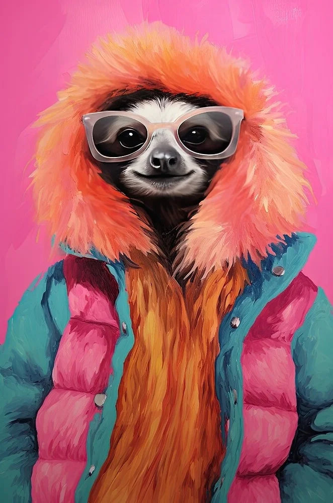 Colorful Sloth Posters