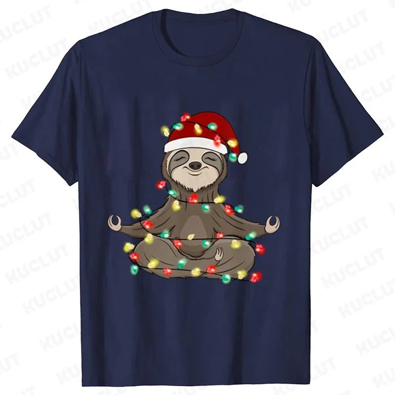 Sloth Festive T-Shirt