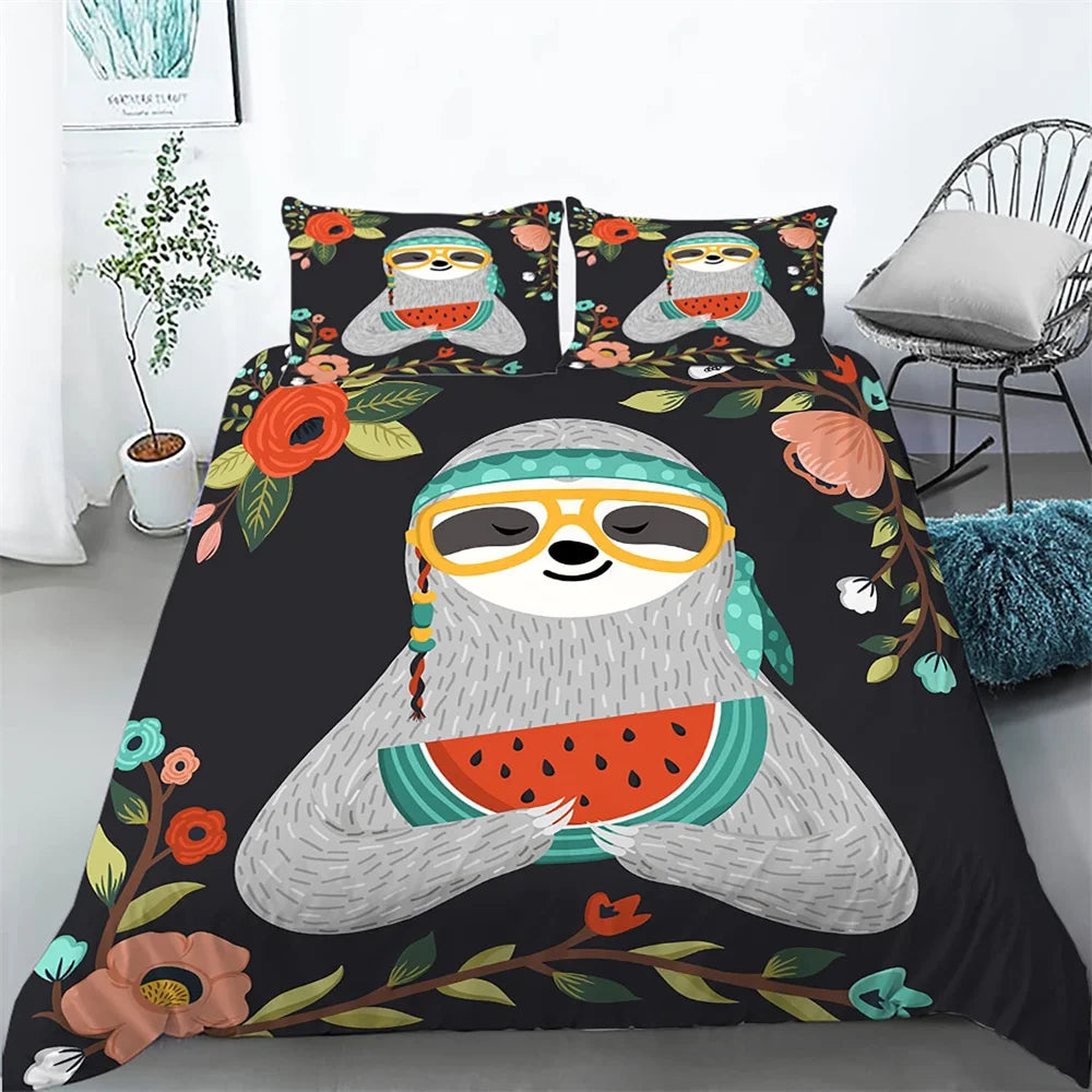 Sloth Duvet Cover Set