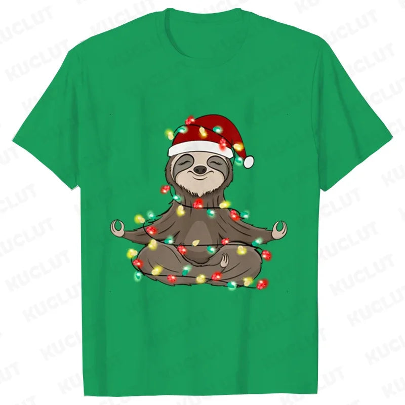 Sloth Festive T-Shirt