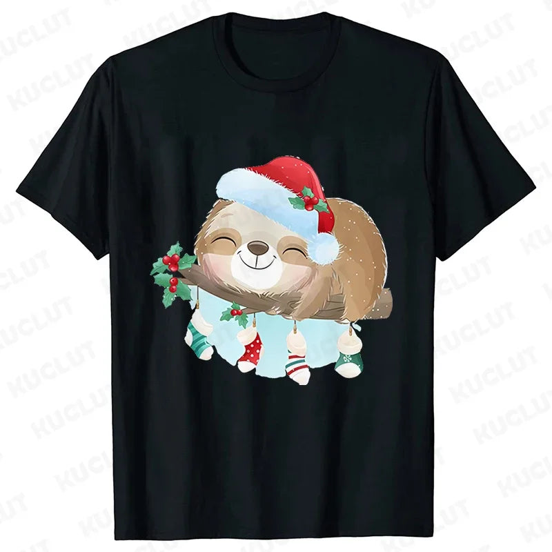 Sloth Festive T-Shirt