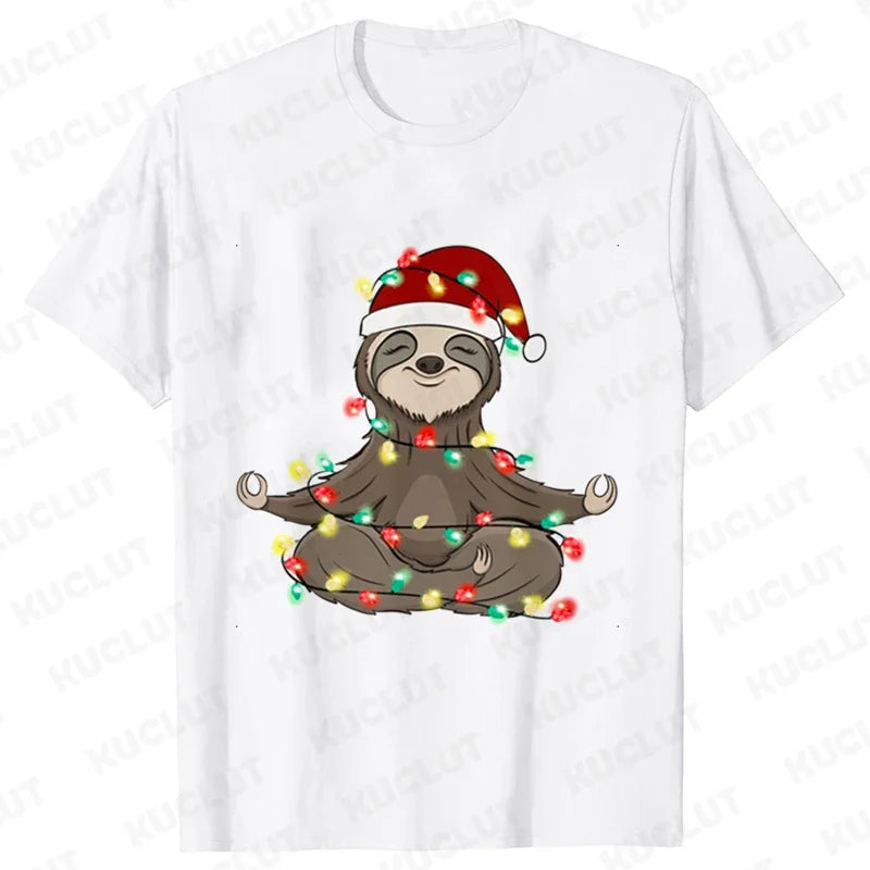 Sloth Festive T-Shirt