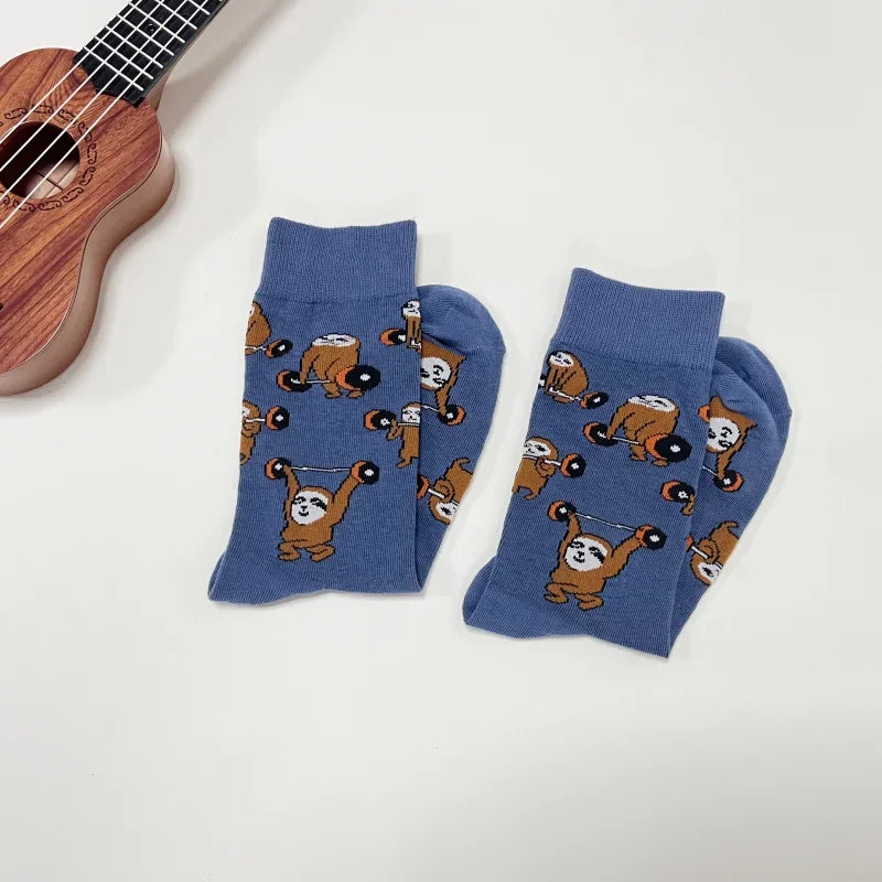 Sloth Bodybuilding Weightlifting Socks