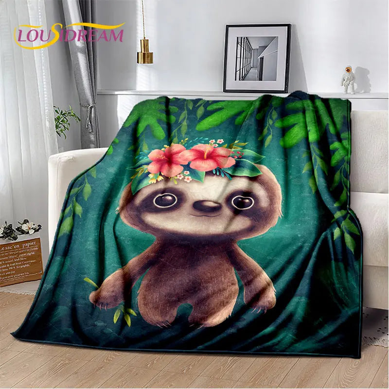 Cute Baby Sloth Blanket