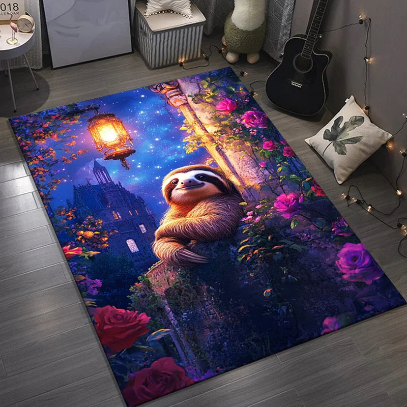 Night Time Sloth Carpet