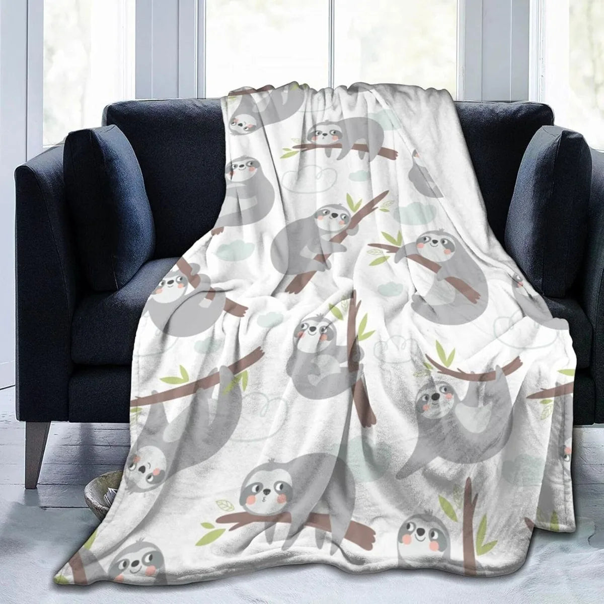 Grey Sloth Blanket