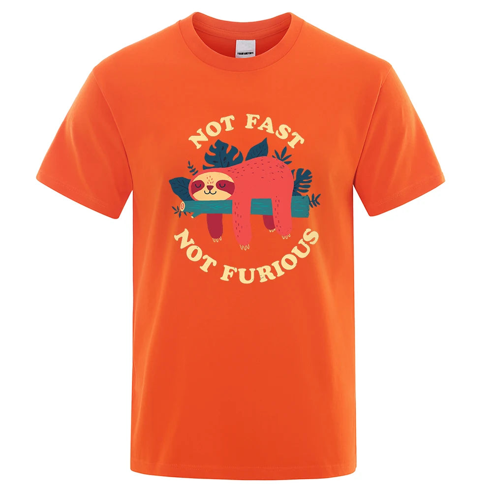 Not Fast Not Furious Sloth T-Shirt
