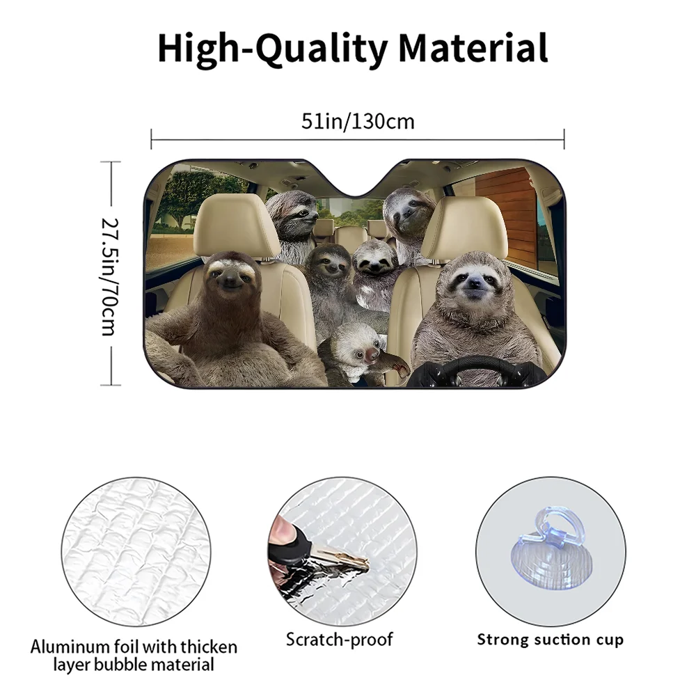 Sloth Car Sunshade