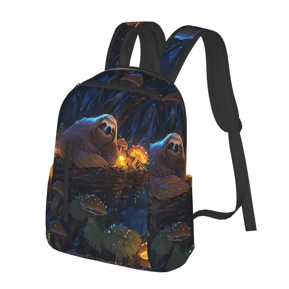Sloth Drifting In A Woodland Pond Backpack
