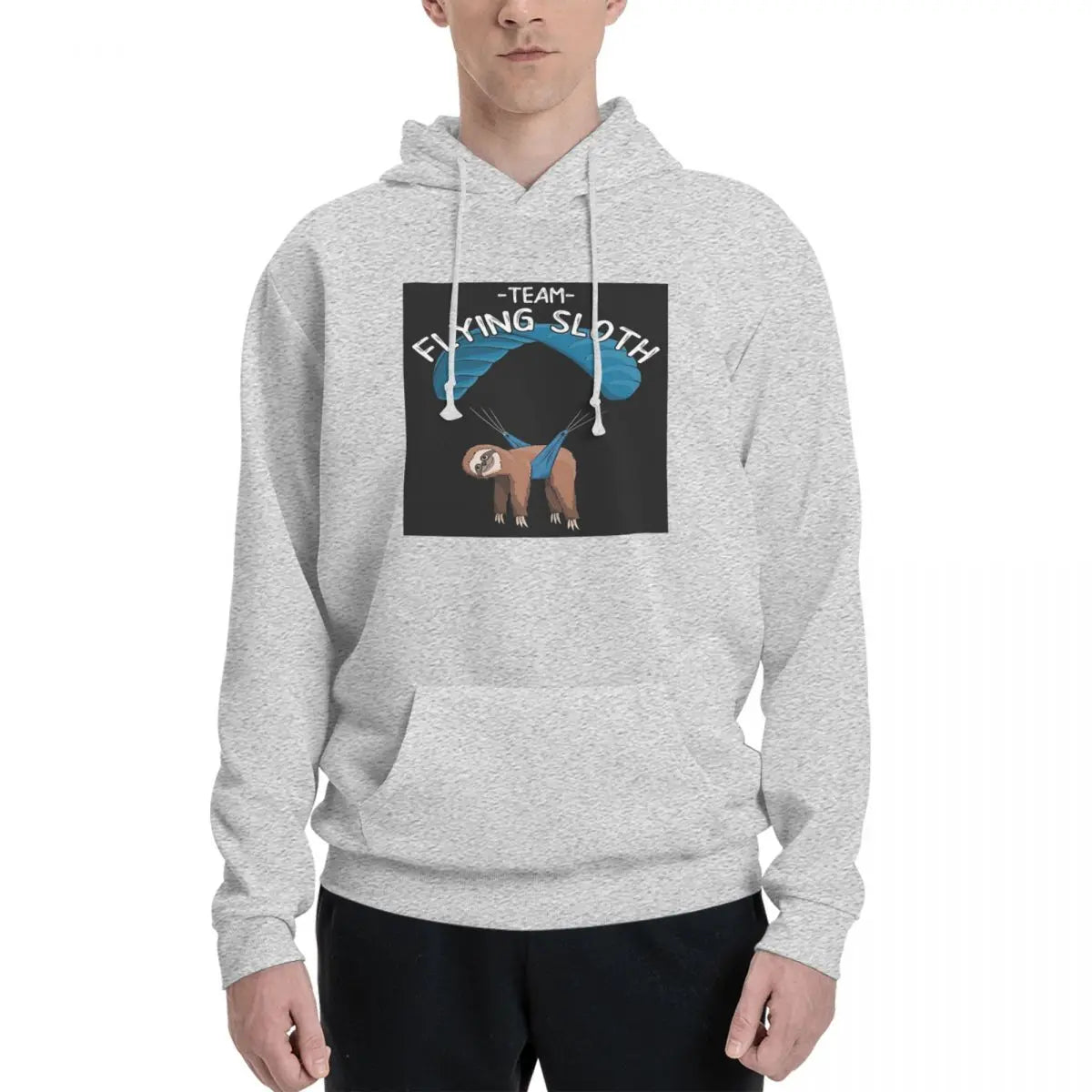 Paragliding Flying Sloth Hoodie