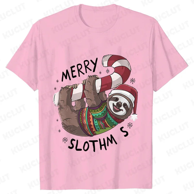 Sloth Festive T-Shirt