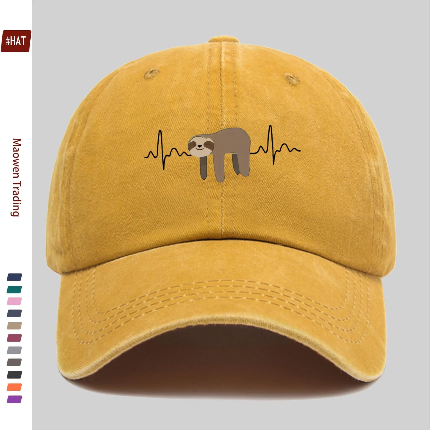 Sloth Print Baseball Cap product photo 11
