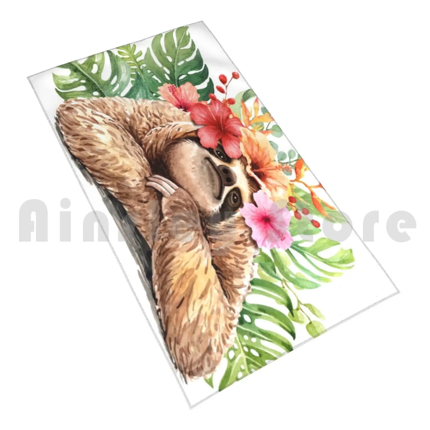 Watercolor Sloth Towel