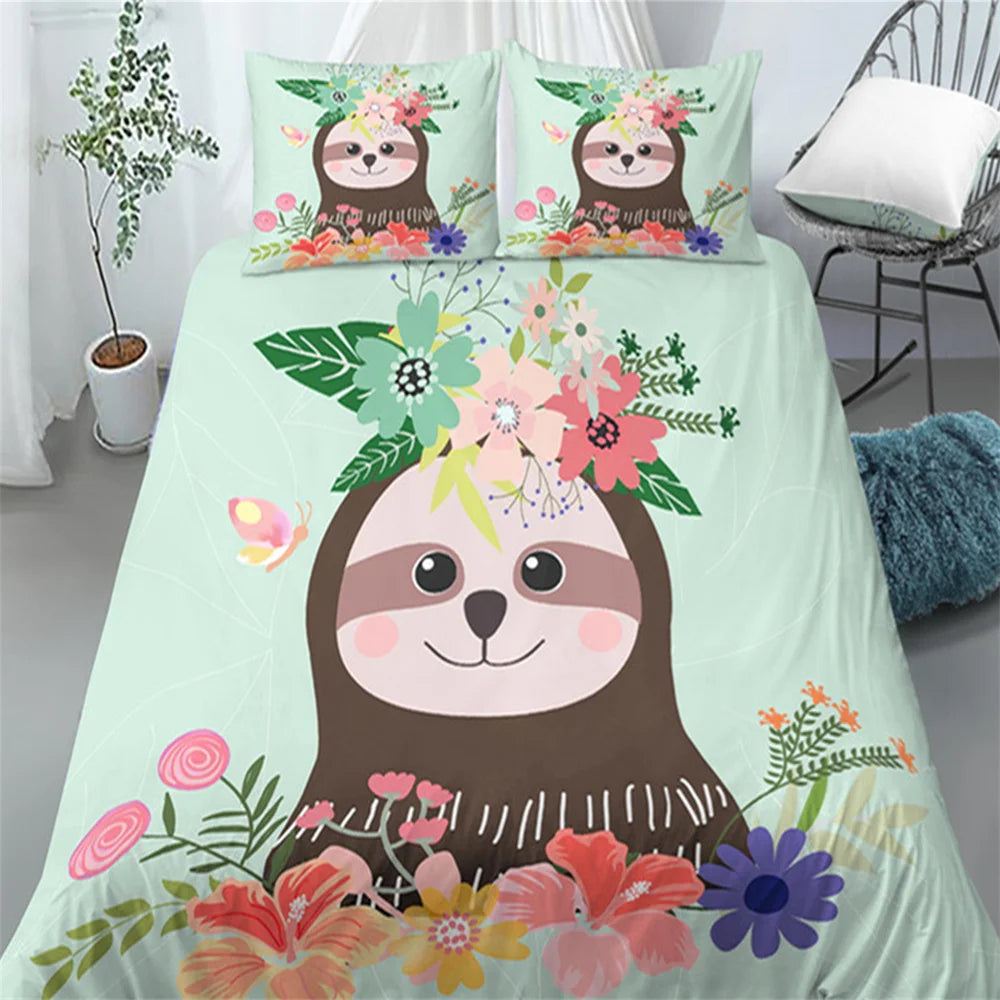 Sloth Duvet Cover Set