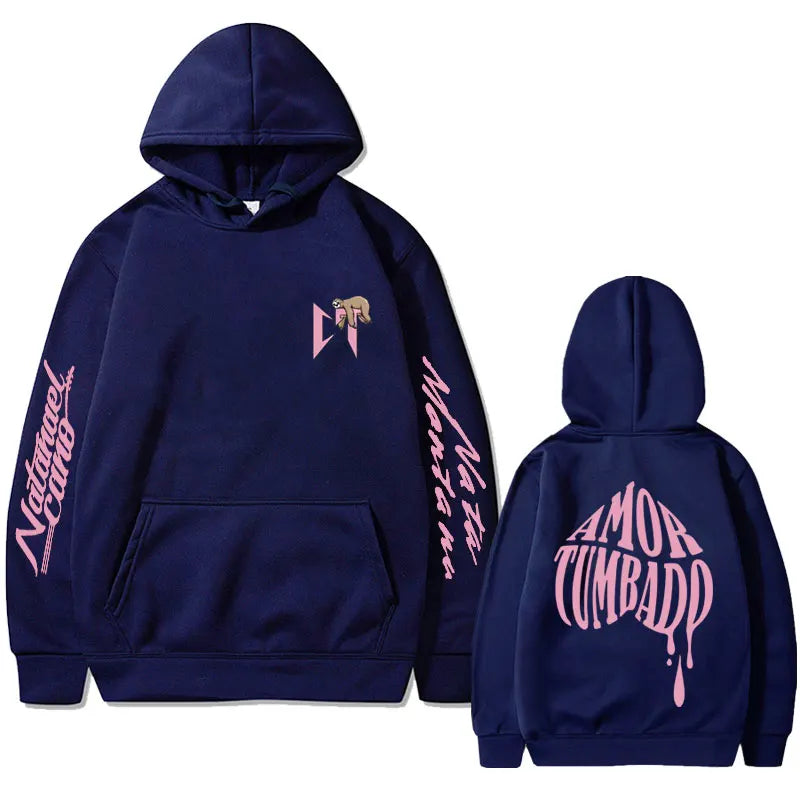 Singer Natanael Cano Amor Tumbado Sloth Print Hoodie