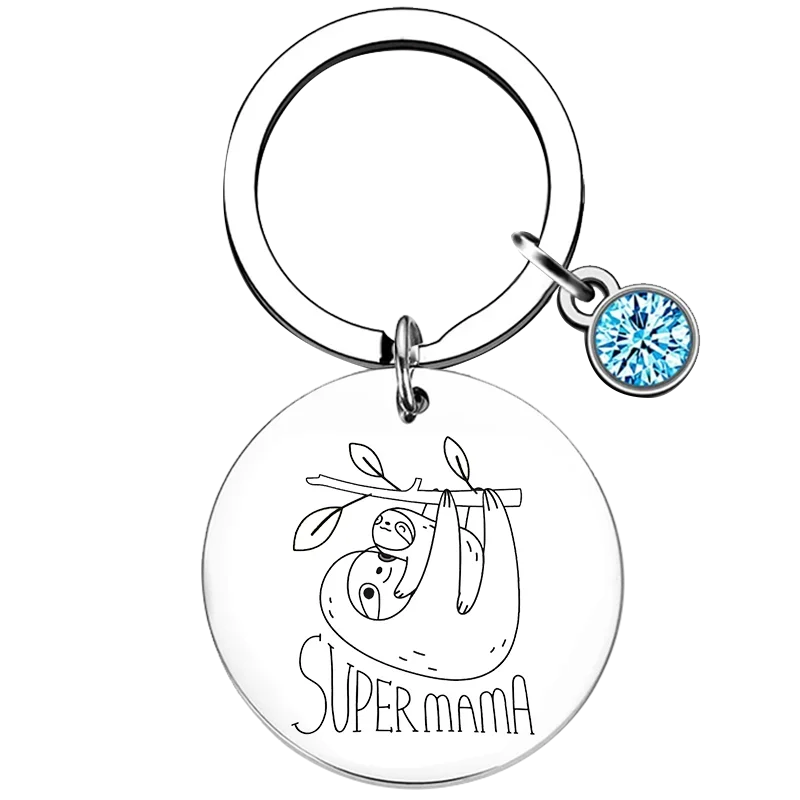 Supermama Sloth Keyring