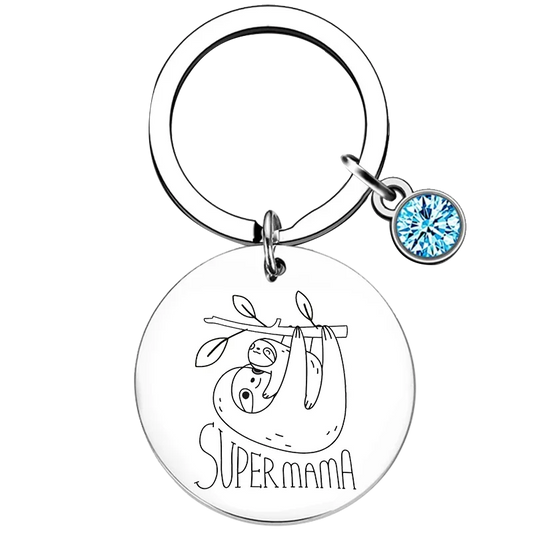 Supermama Sloth Keyring
