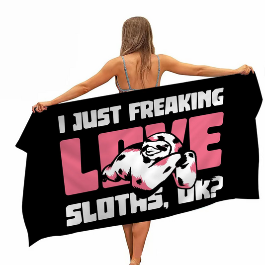 Sloth Microfiber Towel