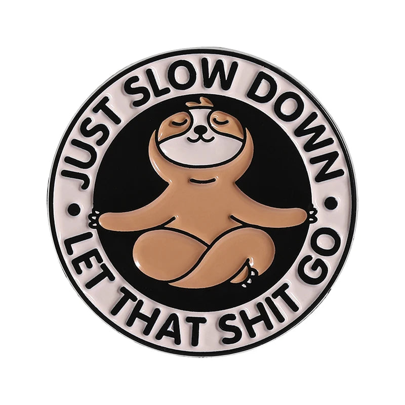 Sloth Pin Badges