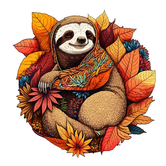 Cute Sloth Wooden Puzzle