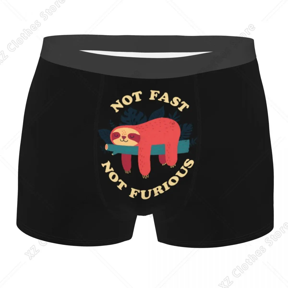 Not Fast Not Furious Sloth Boxer Briefs product photo