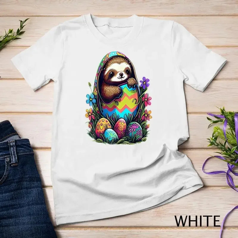 Easter Art Sloth T-Shirt