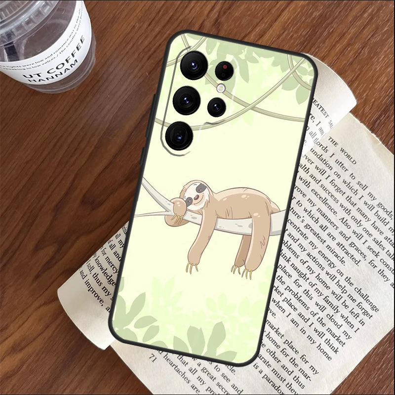 Sloth Laying On A Branch Samsung Phone Case