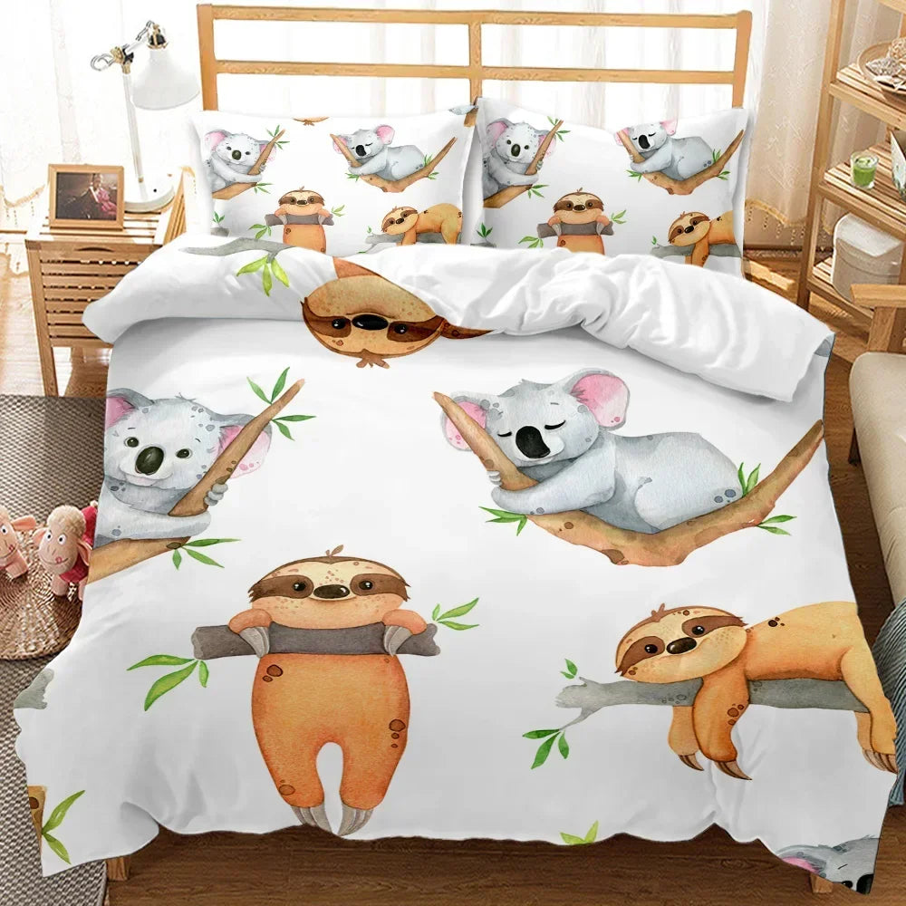 Sloth & Kola Duvet Cover Set product photo