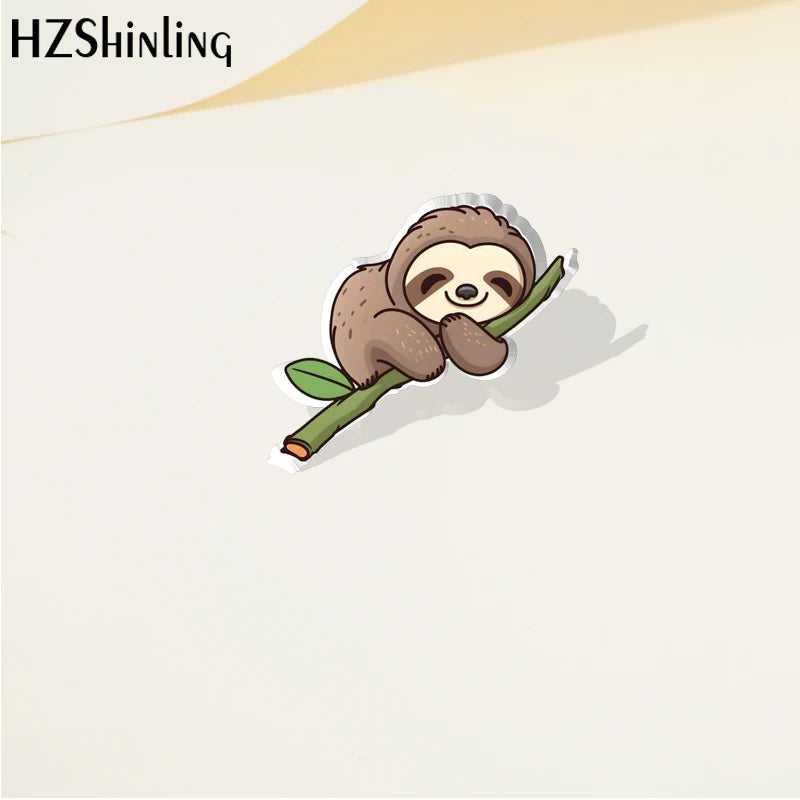 Sloth Pin Badges