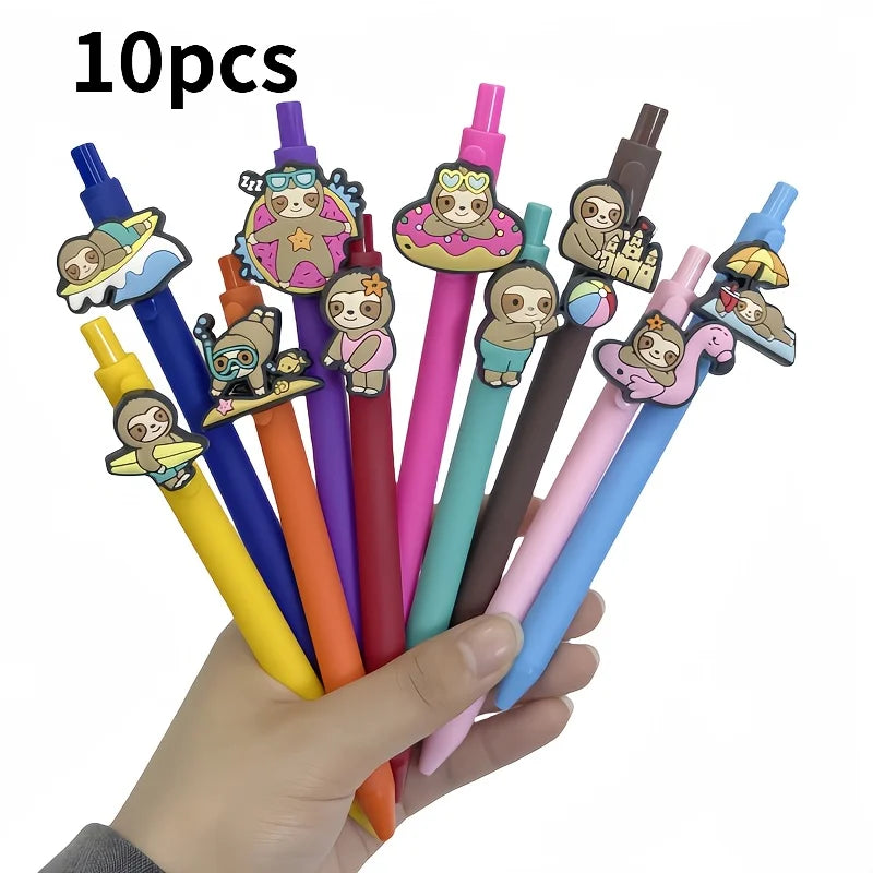 Beach Sloth Pen Toppers