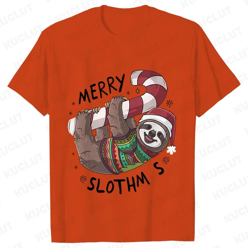 Sloth Festive T-Shirt