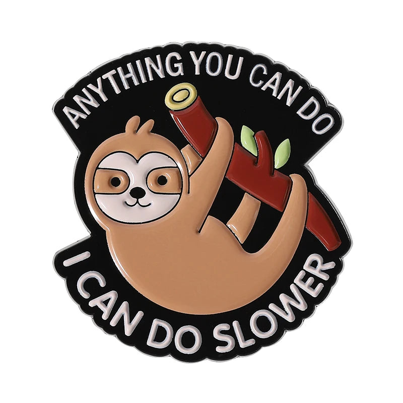 Sloth Pin Badges