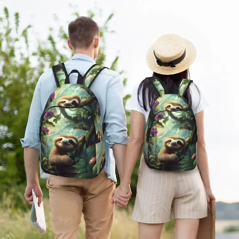 Sloth Jungle Print Backpack