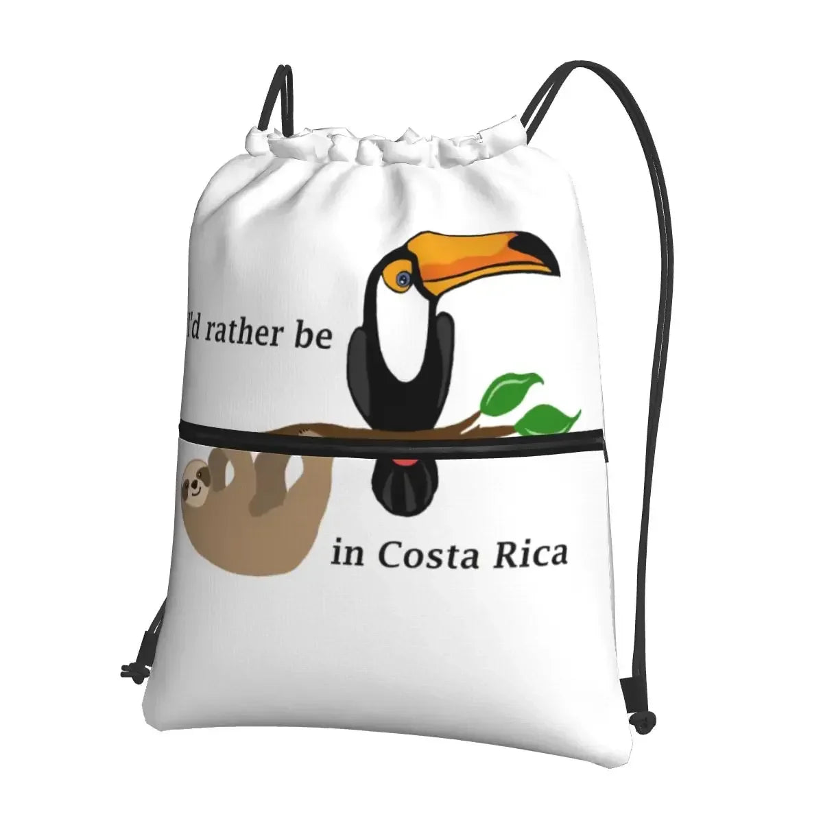 I'd Rather Be In Costa Rica Sloth Backpack