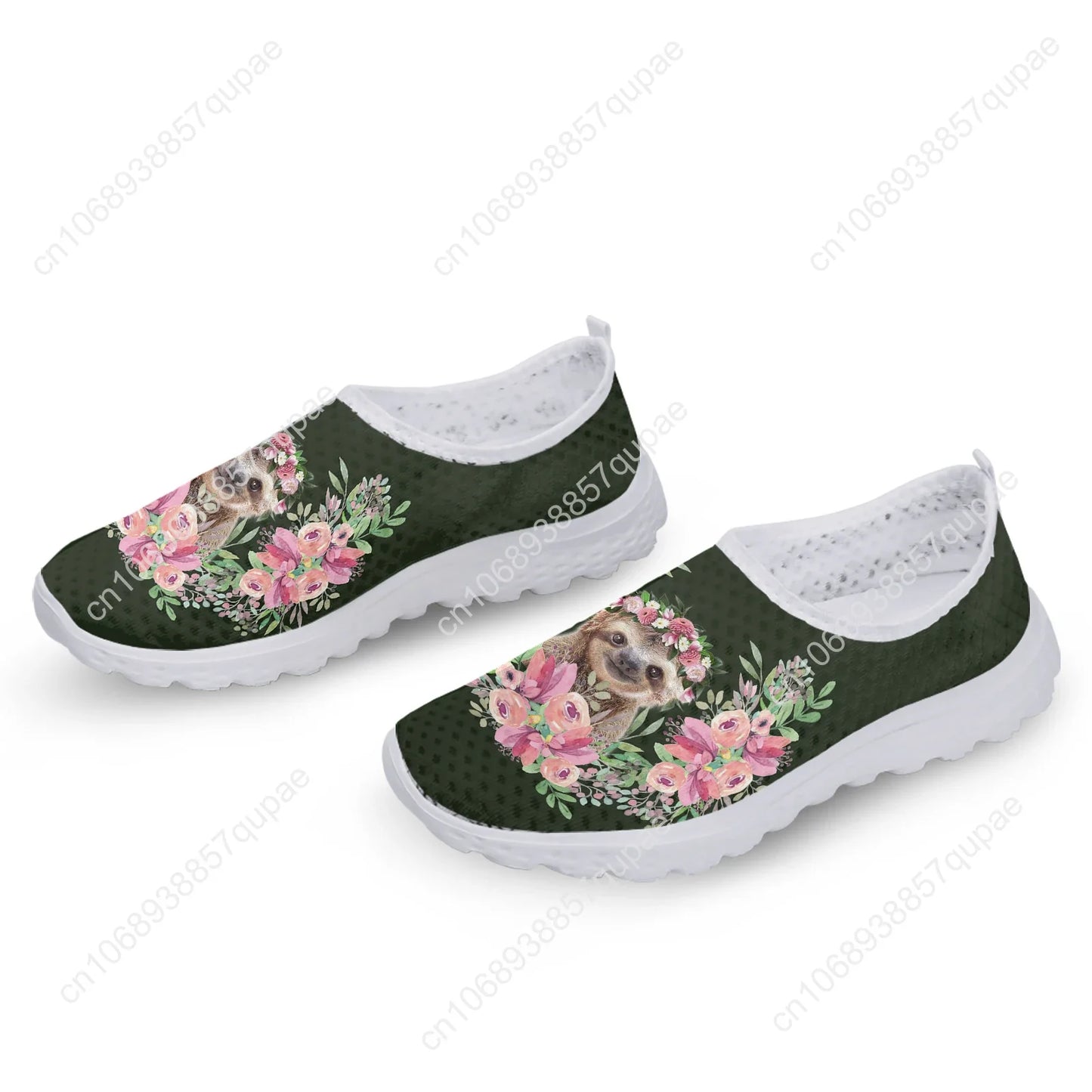 Sloth Hibiscus Sneakers