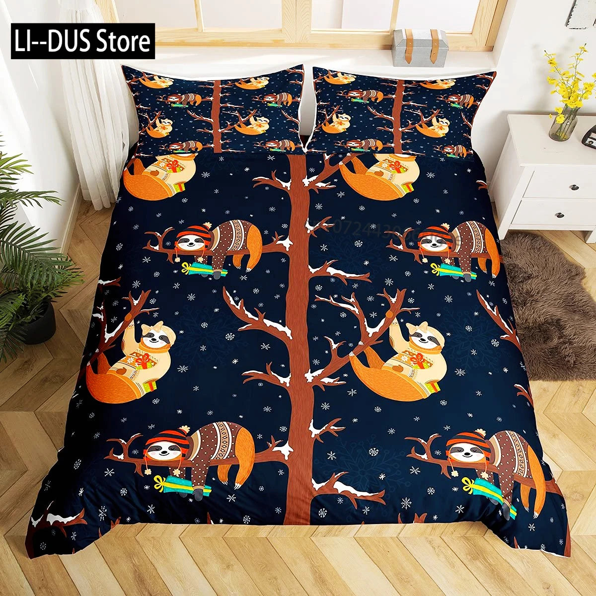 Sloth Duvet Cover Bedding Set