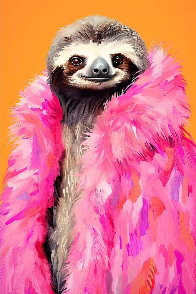Colorful Sloth Posters