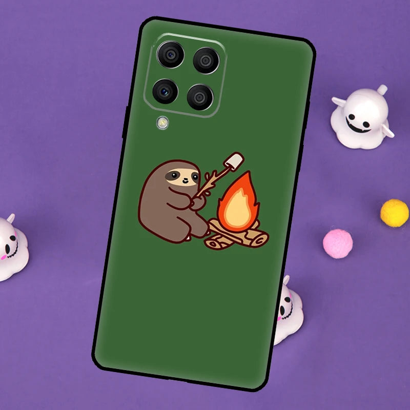 Campfire Sloth Samsung Phone Case
