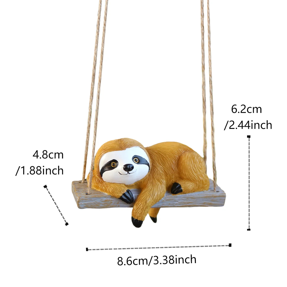 Sloth Laying On A Swing Ornament